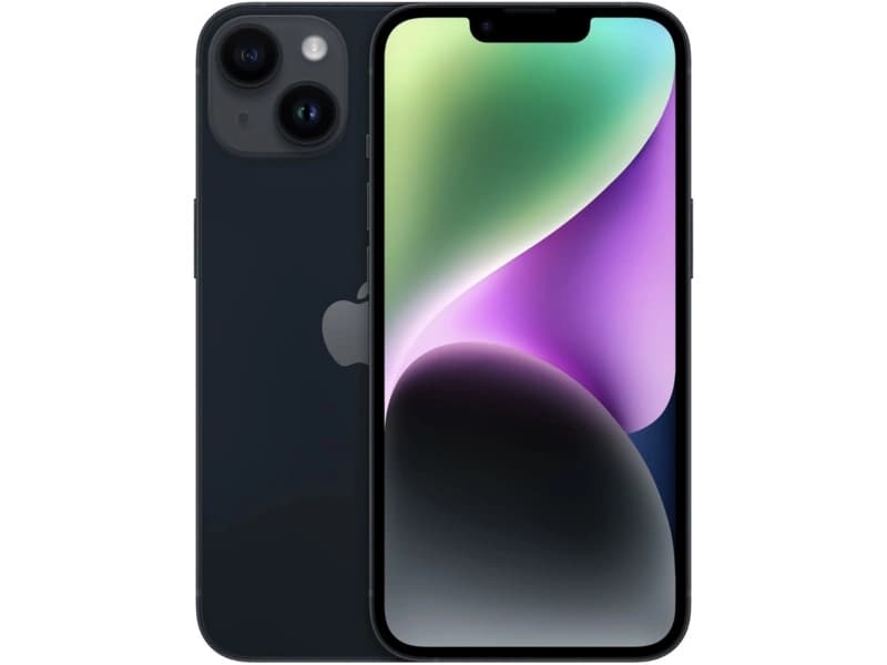 Apple iPhone 14 128GB - Midnatt Svart (Midnight)