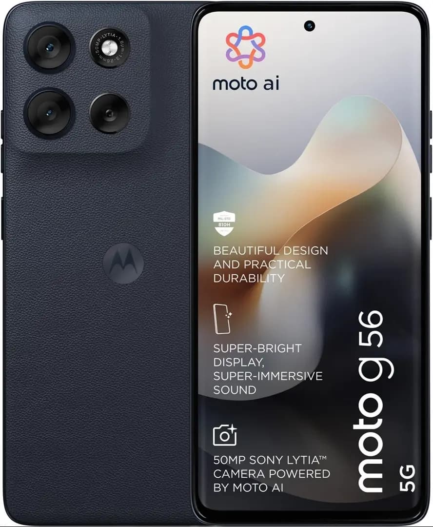 Motorola Moto G56 5G 8GB RAM 256GB - Svart (Pantone Black Oyster)