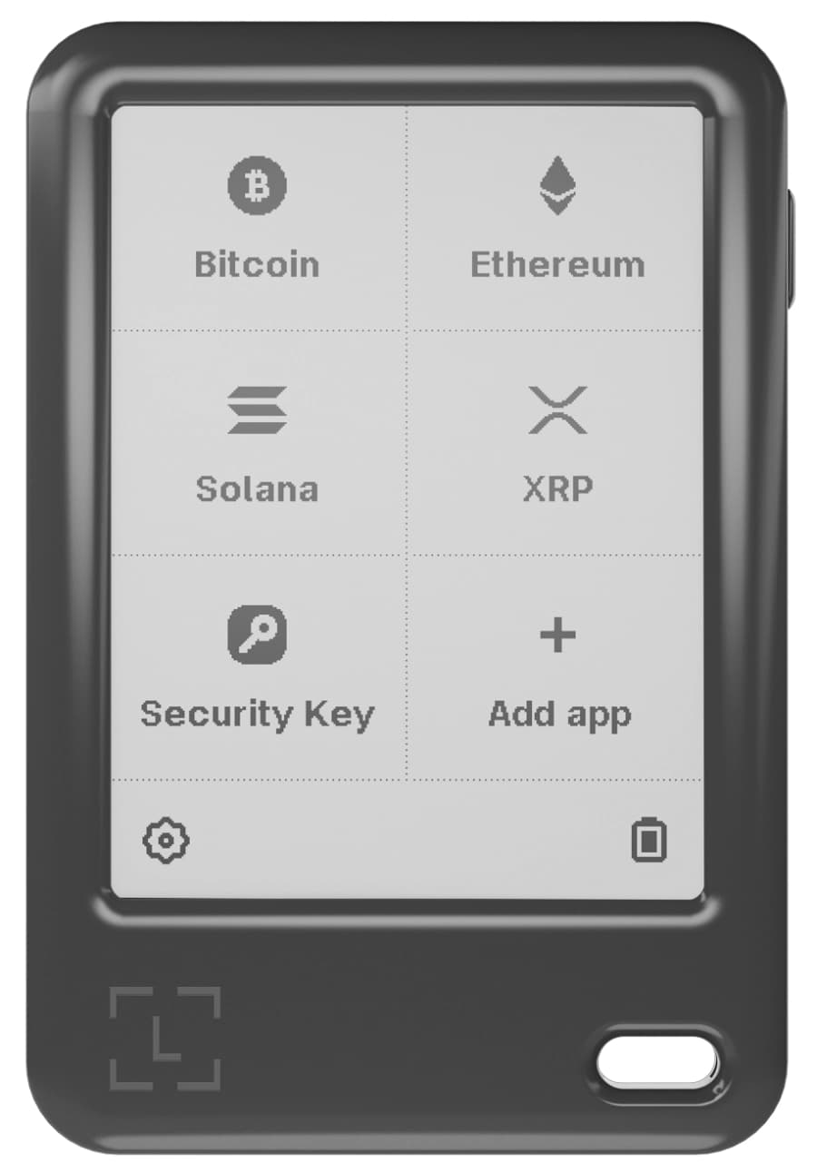 Ledger Nano Gen 5 inkl. Recovery Key - Mörkgrå (Dark Grey)