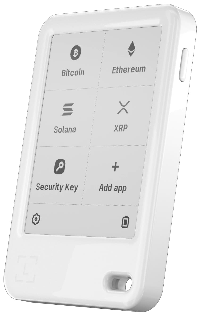 Ledger Nano Gen 5 inkl. Recovery Key - Vit (Glacier White)