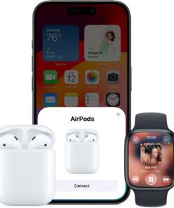 Alternative view of Apple AirPods (2nd Generation) Wireless In-ear med Lightning Laddningsetui 7N2