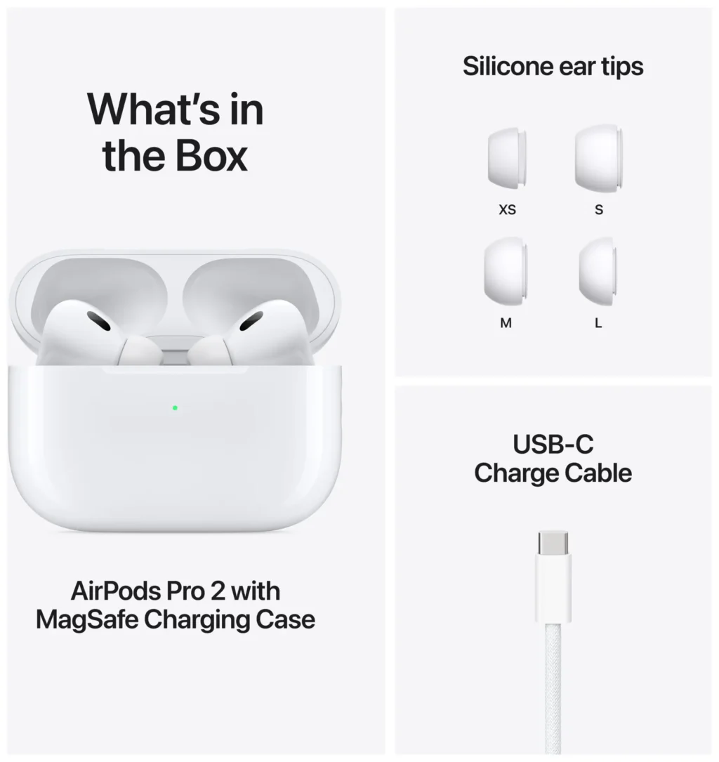 Apple AirPods Pro (andre generasjon) 2023 med MagSafe-etui (USB-C)
