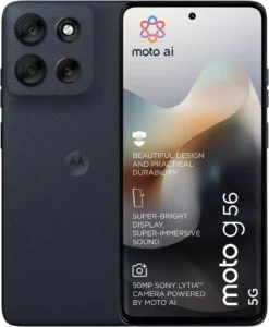 Motorola Moto G56 5G 8GB RAM 256GB - Svart (Pantone Black Oyster)